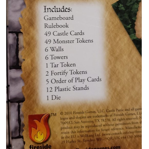 Fireside Games Castle Panic Board Game 2010 Co-op 10+ 1-6 Players Family - Picture 11 of 13